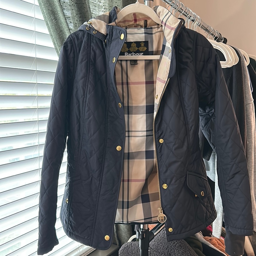 Navy Barbour Jacket